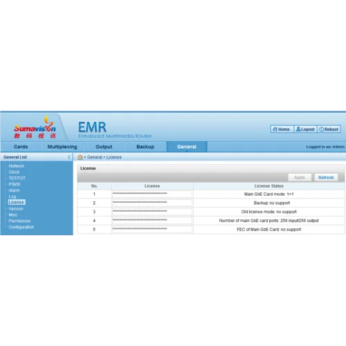 Дополнительная лицензия на активацию функции backup для шасси EMR 3.0 Дополнительная лицензия на активацию функции backup для шасси EMR 3.0